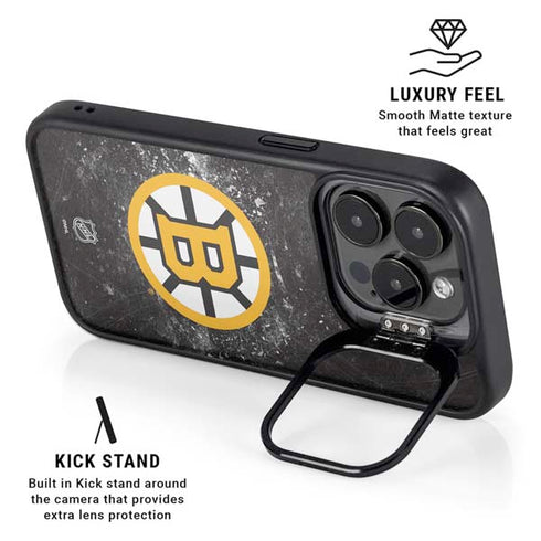 NHL Boston Bruins Iced iPhone 13 Pro Kickstand Case